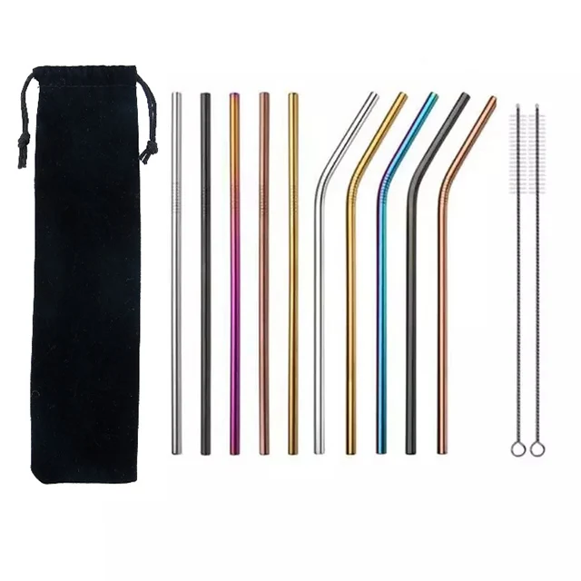 
Wholesale Reusable Stainless Steel Drinking Straw With Customized Logo 