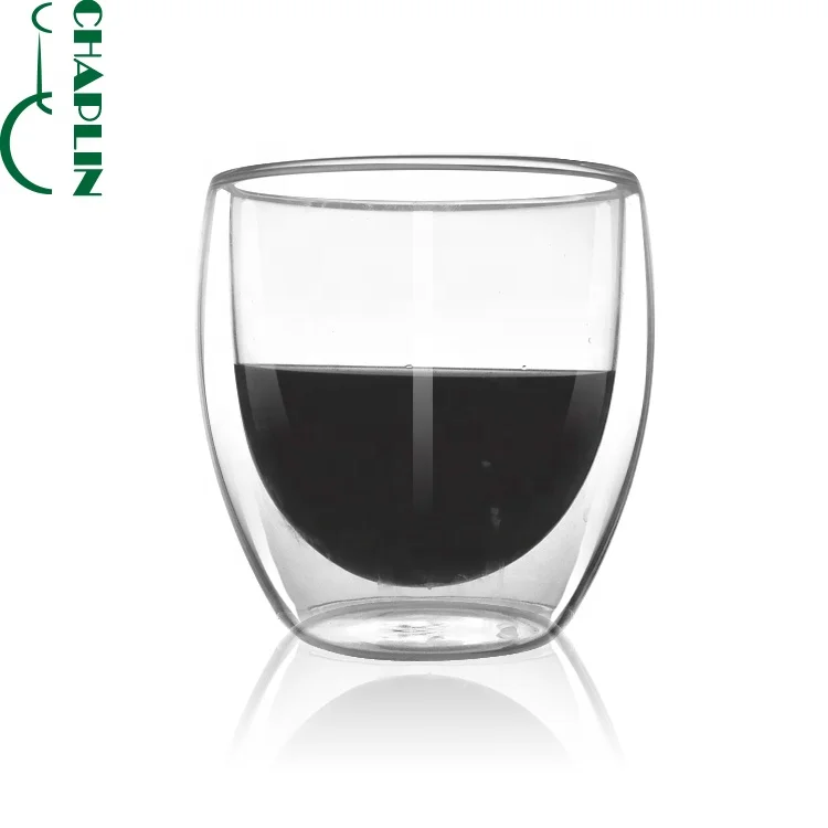 
Eco-friendly Double Wall Glass Cup With High Borosilicate Glass 