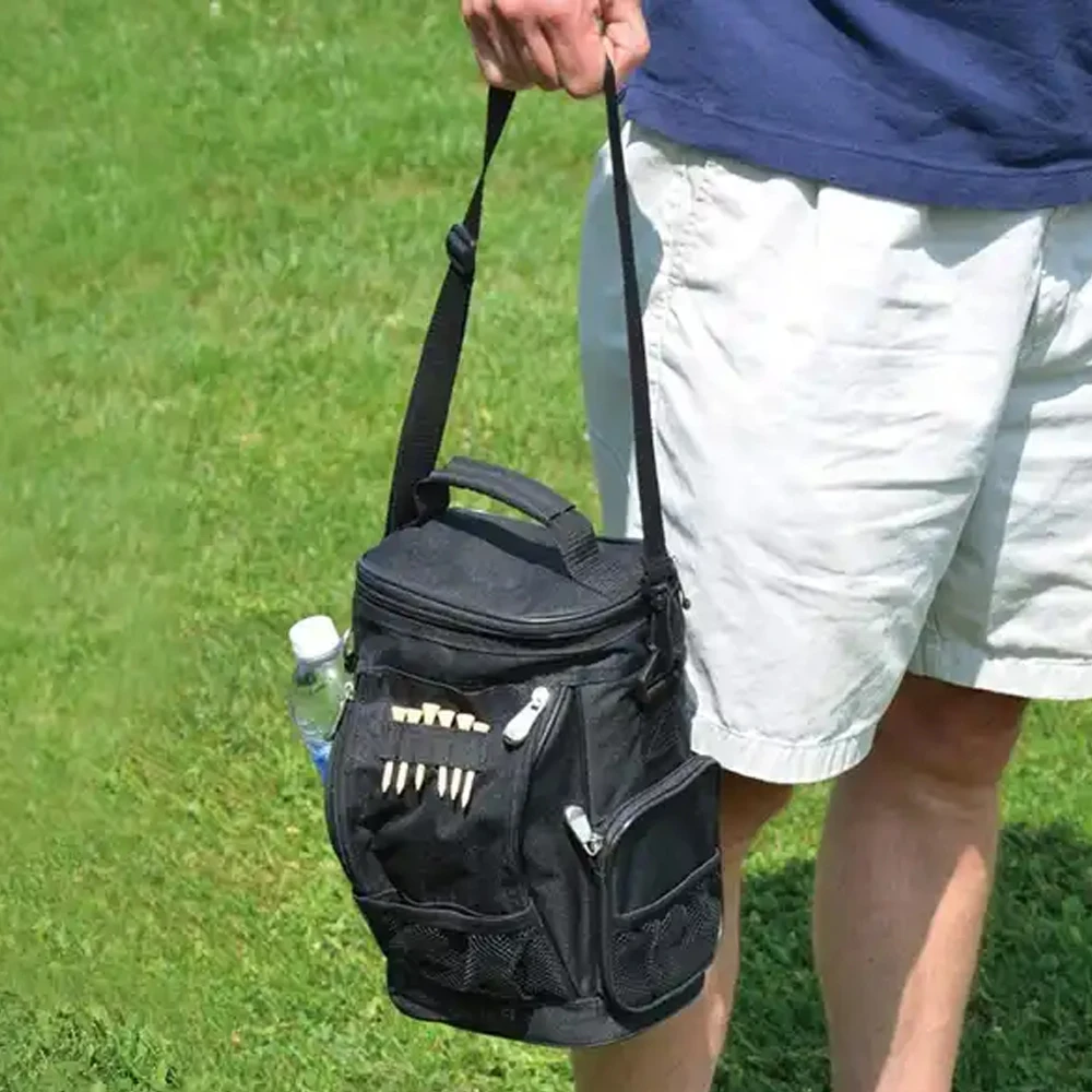 Fits on a Golf Cart Portable Soft Sided Accessory 10-Can Insulated Cooler Bag Caddy Travel Beer Golf Cooler Bag