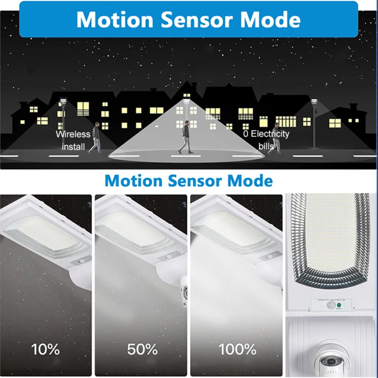Parking Lot Lighting Ip67 Waterproof Outdoor 300w WIFI Consumption CCTV Camera Integrated All In One Led Solar Street Light