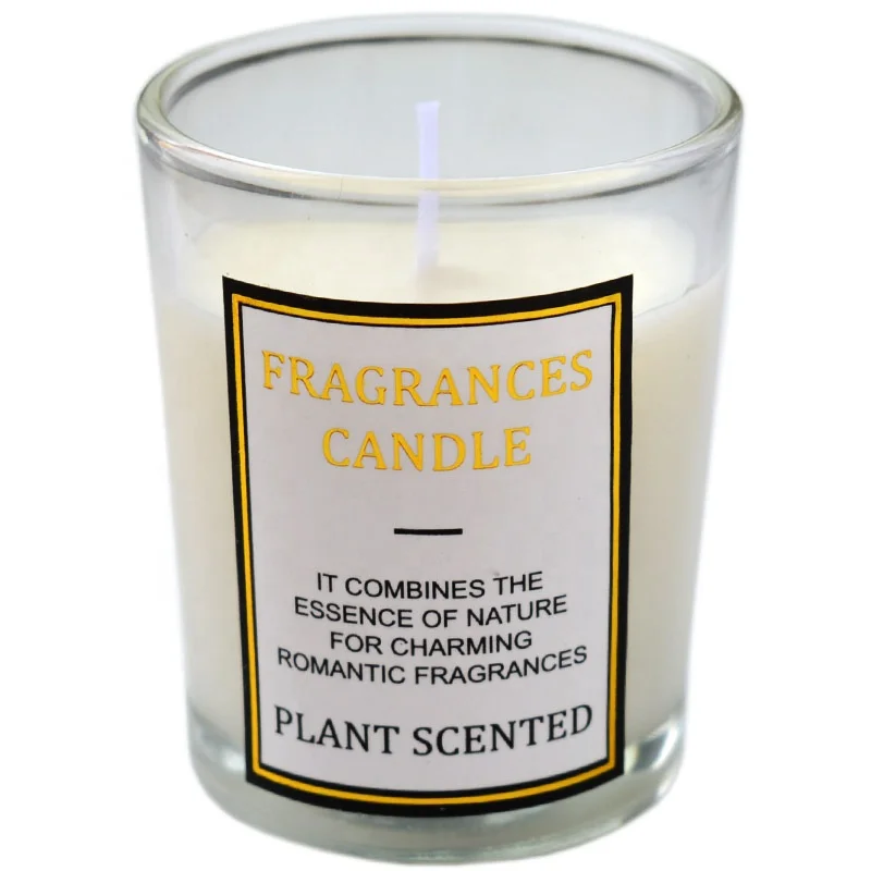 
White jars and boxes private label glass tumbler natural wax popular set scented candle 