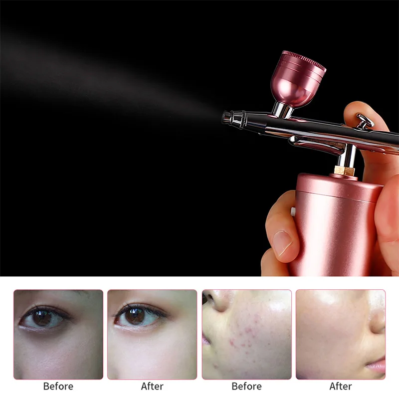 Portable Rechargeable Handheld Home Use High Pressure Nano Spray Water Oxygen Injector Jet Facial Machine