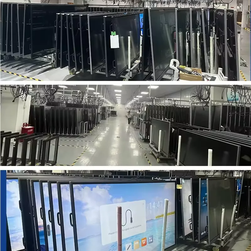 55 65 75 85 86 96 дюймов Ручка палец сенсорный экран 4K ЖК-цифры Интерактивная плоская панель смарт-доски для обучения