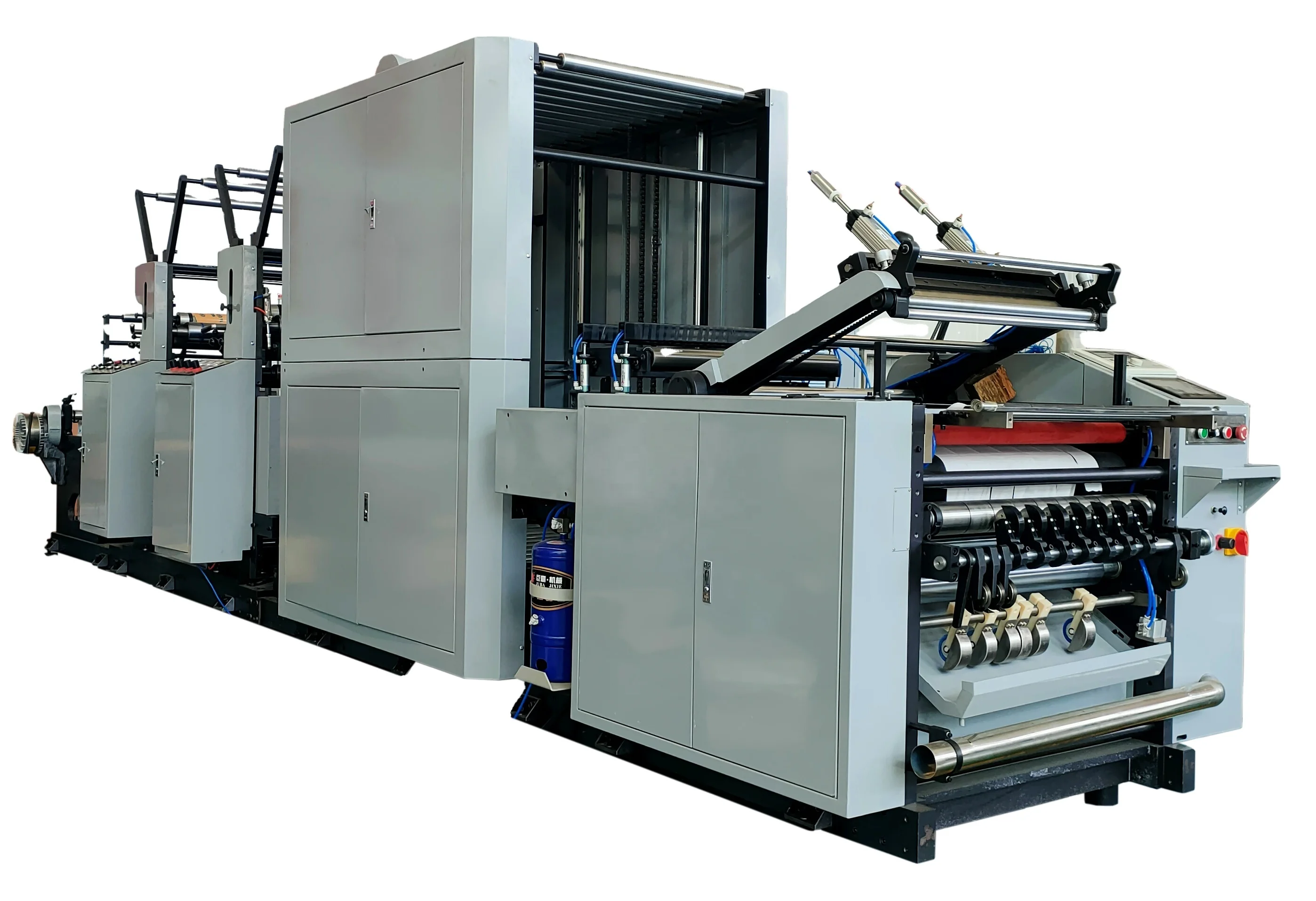 High speed in printing and slitting  ATM receipt roll thermal paper Art Paper Roll rewinding  printer slitter re-winder machine