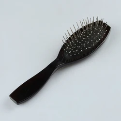 Professional custom logo salon plastic steel needle wig Hair Brush