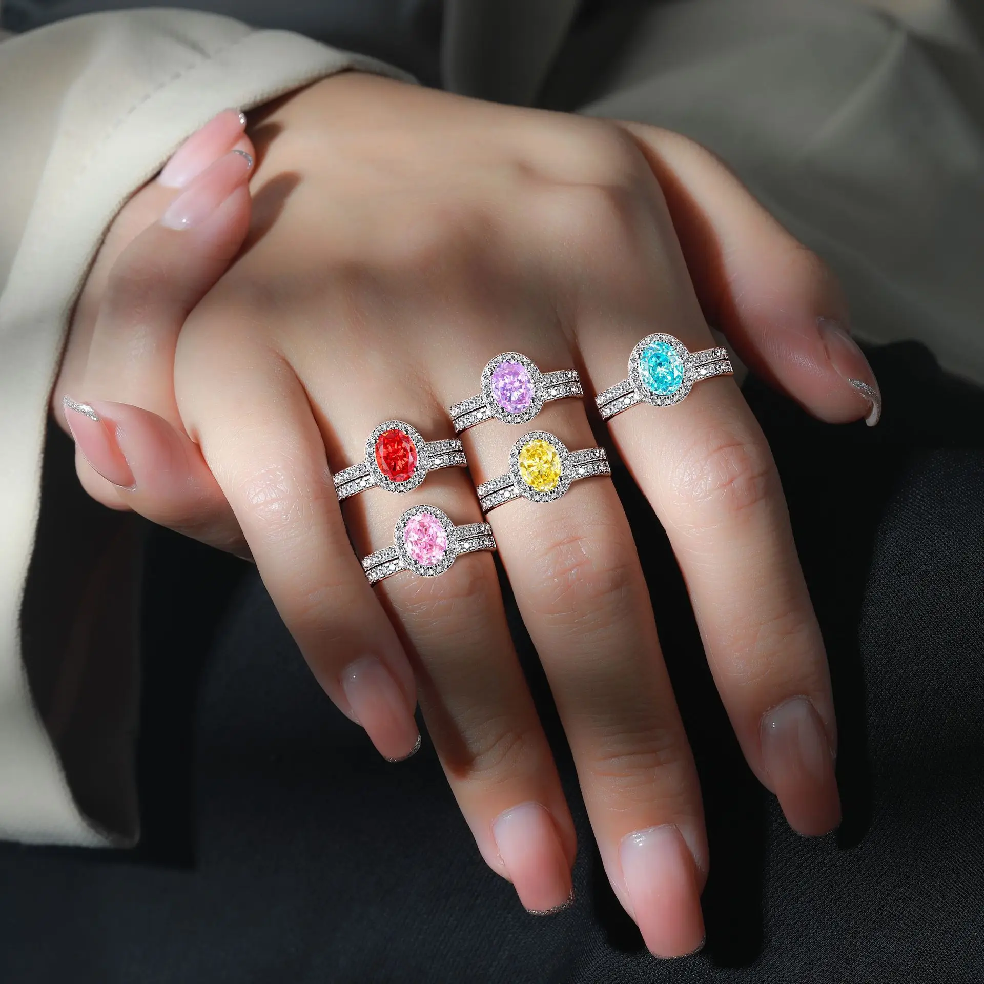 Mercery Jewelry 2022 Fashion Trend Beautifully Designed High Quality 14K Solid Gold Gemstone Rings for Women for Engagement