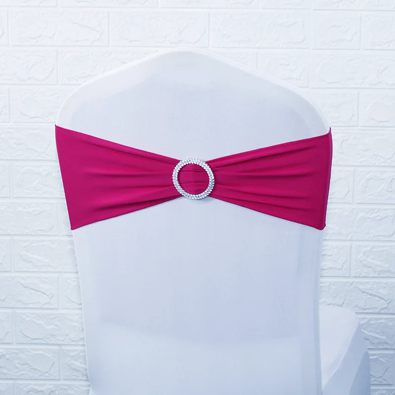 silk ribbon bow tie chair cover wedding decoration