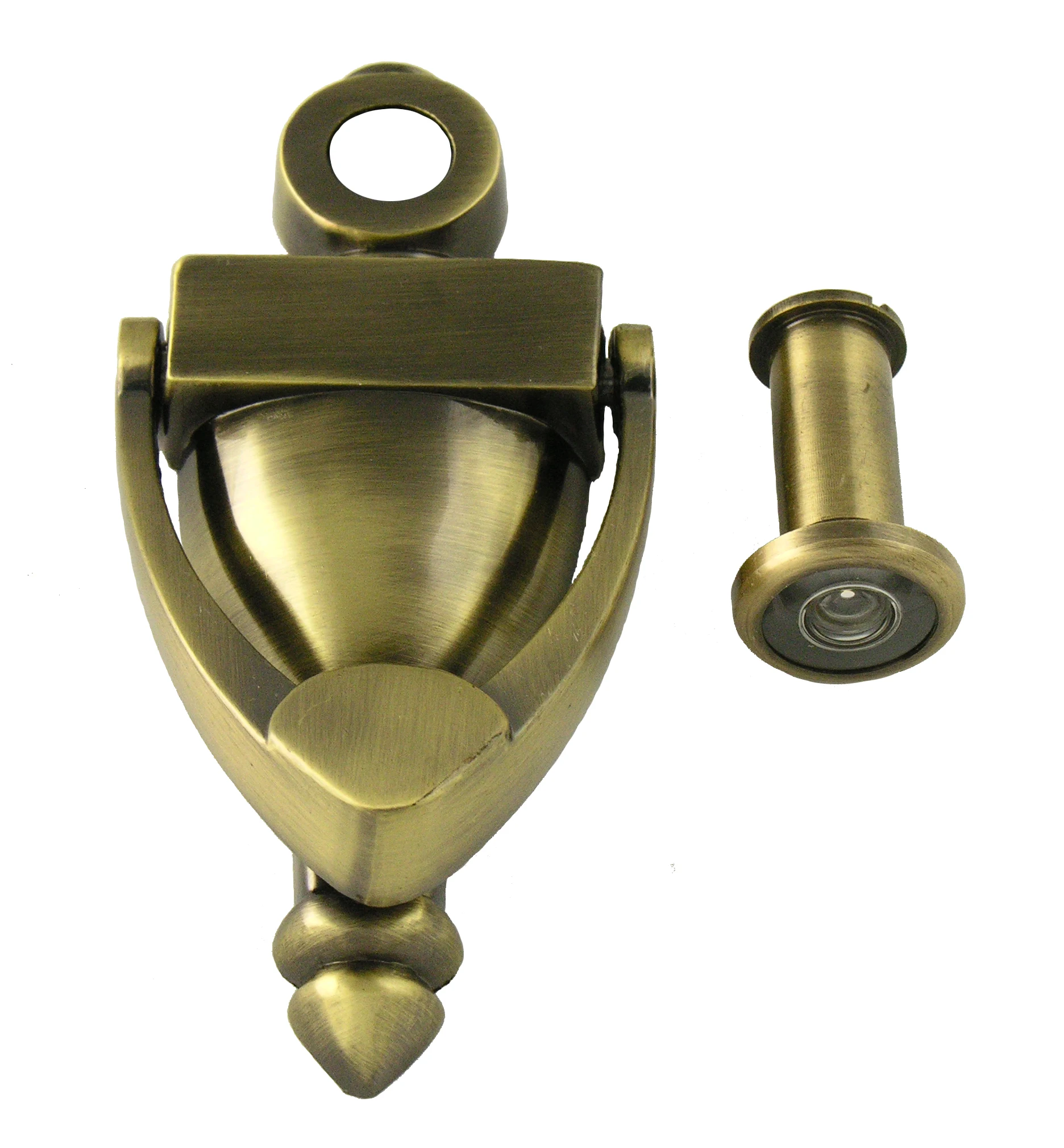 Attractive Price New Type Apartment Brass Door Knocker With Viewer