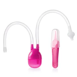 Baby Nasal Aspirator Snot Sucker for Infants, Babies and Kids with Nose Cleaning Tweezer