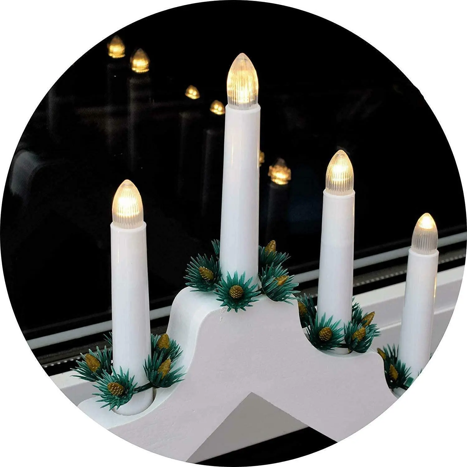 E10 Christmas candle lamp church bridge lamp LED decorative lamp C6 glass 8-55V 1led stripe bulb