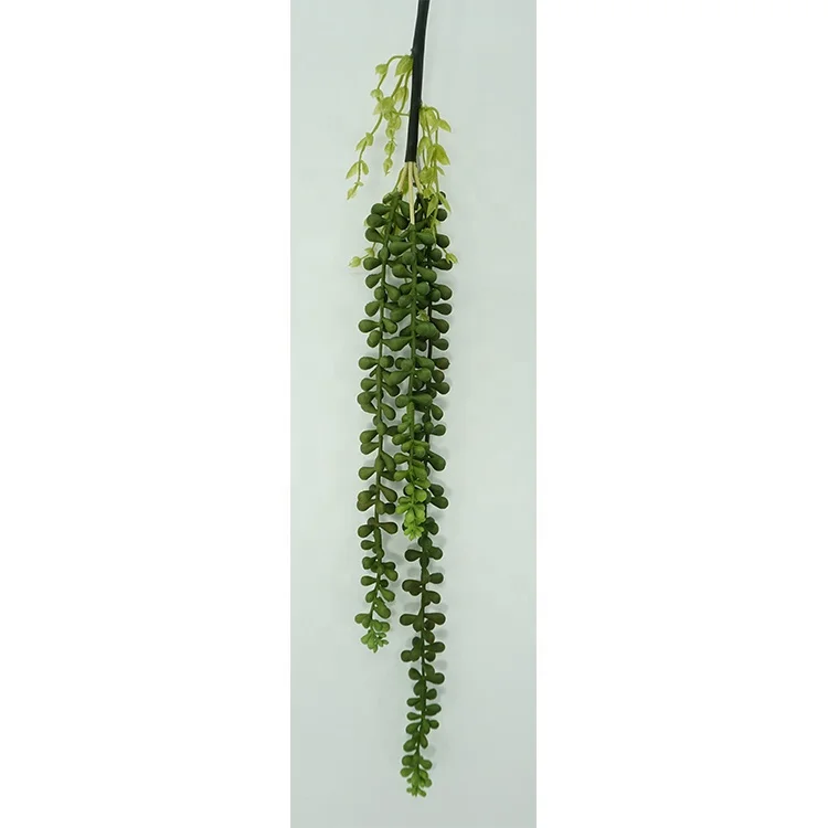 Оптовая продажа искусственные растения Senecio Rowleyanus 50 см мягкие пластиковые ПВХ-ягоды подвесное растение для