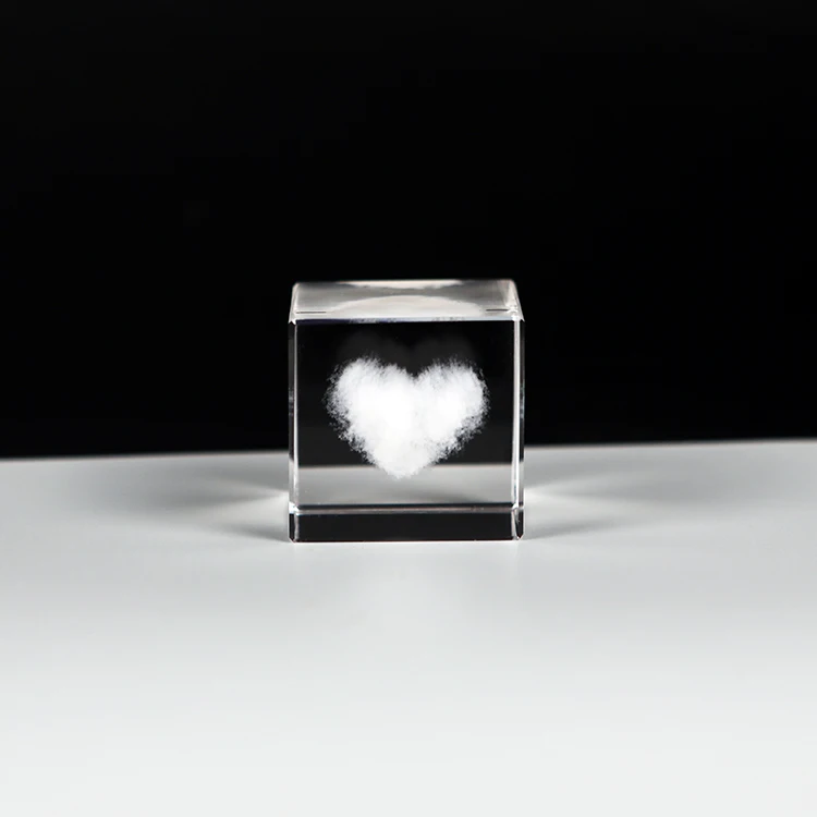 Hot Sale K9 Crystal Square 3d Crystal Cubes Custom Engraved Laser Engraved 3d Crystal Cube For Souvenirs