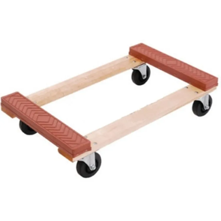 wood heavy duty rubber cover PVC capnot carpet furniture dolly cart