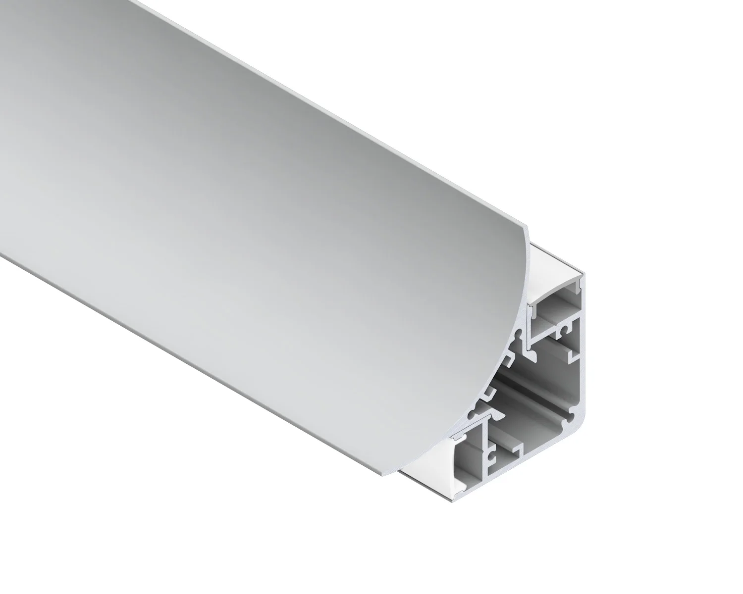 With PC diffuser frosted cover channel heat sink for up and down lighting corner led aluminum profile