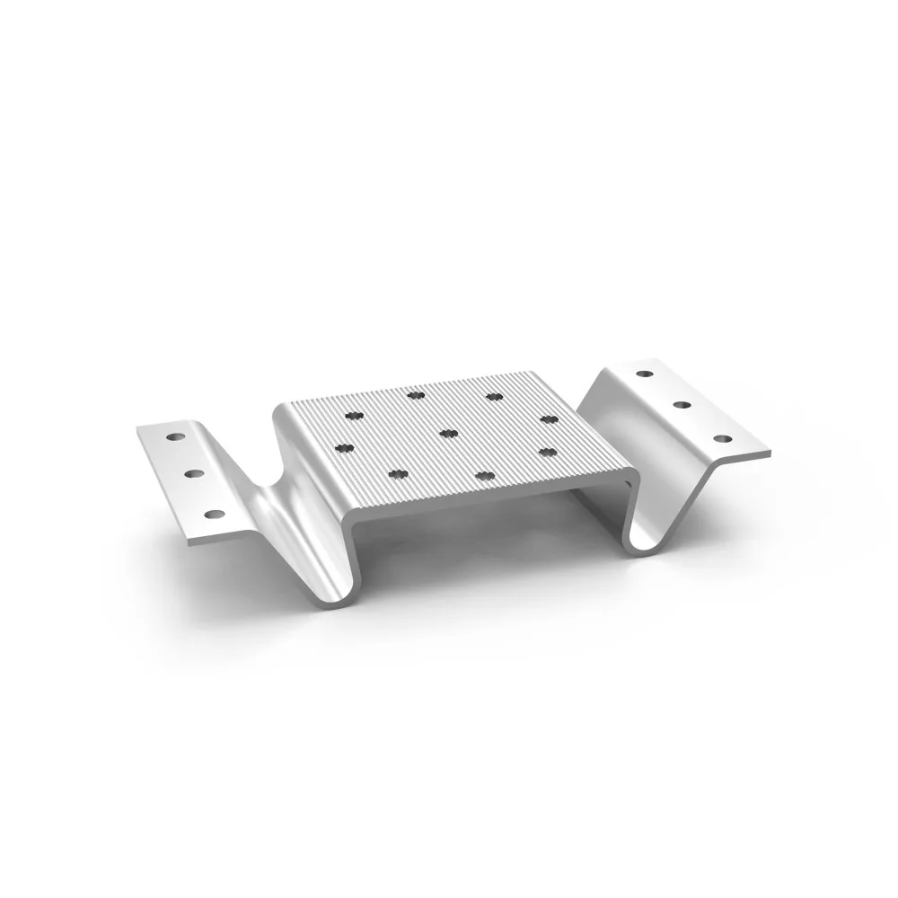 Solar Panels Brackets Roof Clamp Trimdek Metal Silver Stainless Steel Tin Solar Roof Mounting System Solar Energy Station 100PCS