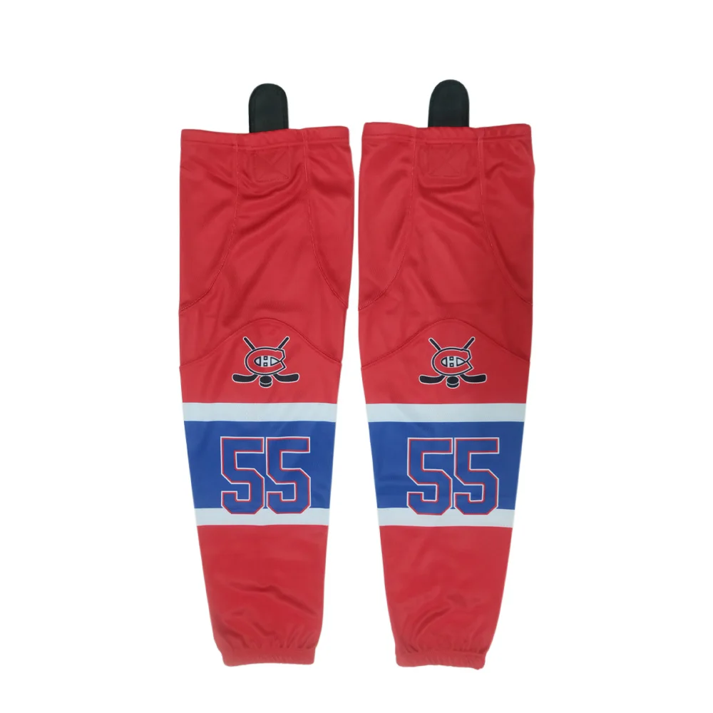 Coolmax fabric full sublimated print custom sizes and designs hockey socks hockey game practice socks