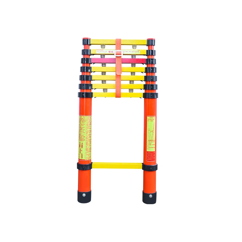 5m/4m/3.6m/3m Non Conductive Extension Ladder, Folding Professional Fiberglass Telescoping Ladders