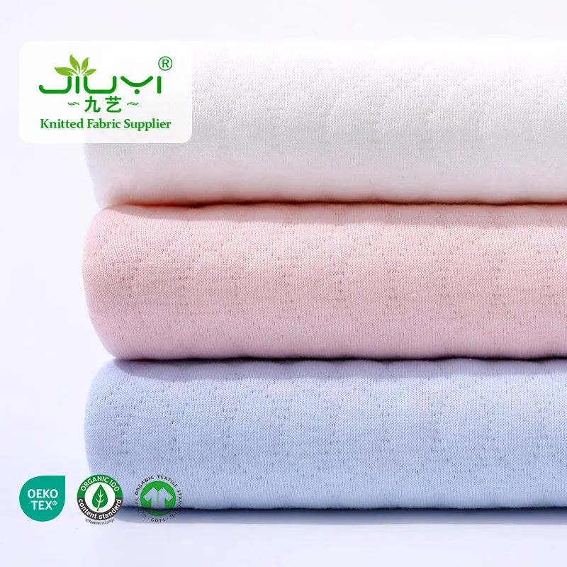 Direct Sale buy fabric from china oval  jacquard scubas fabric 60%C 40%T for kids clothes