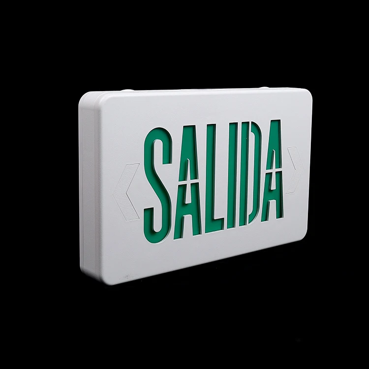 Spain Emergency Exit Sign Salida De Emergencia Fire Exit Light Board Luminous Emergency Exit Signs