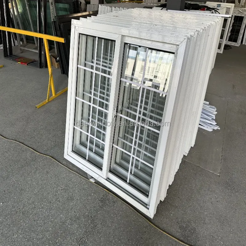 Олень на заказ США ПВХ раздвижные окна дизайн Upvc двойное остекление