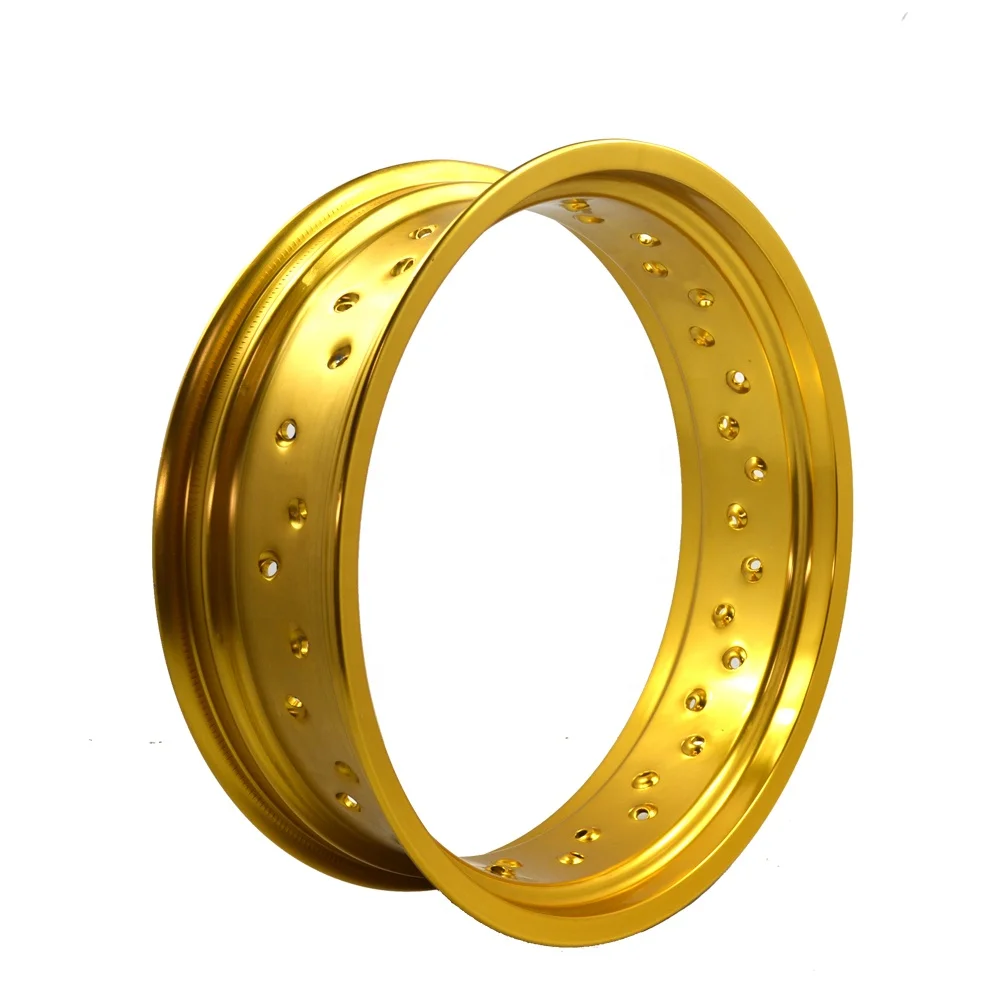 Supermoto внедорожные сплав мотоцикла золото спицевые диски 17x3,0 17x3,5 17x4,25 17x4,5 17x5.0