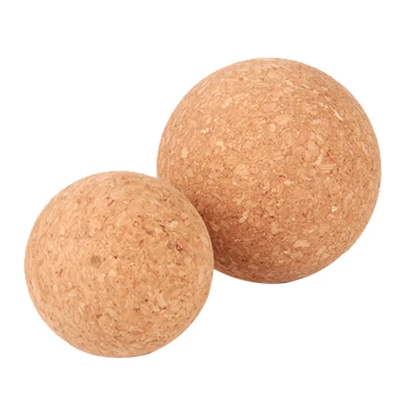 36cm 75cm Eco Friendly Custom Logo Cork Massage Ball Sustainable Fitness Natural Cork Yoga Block Mat Cork Balls