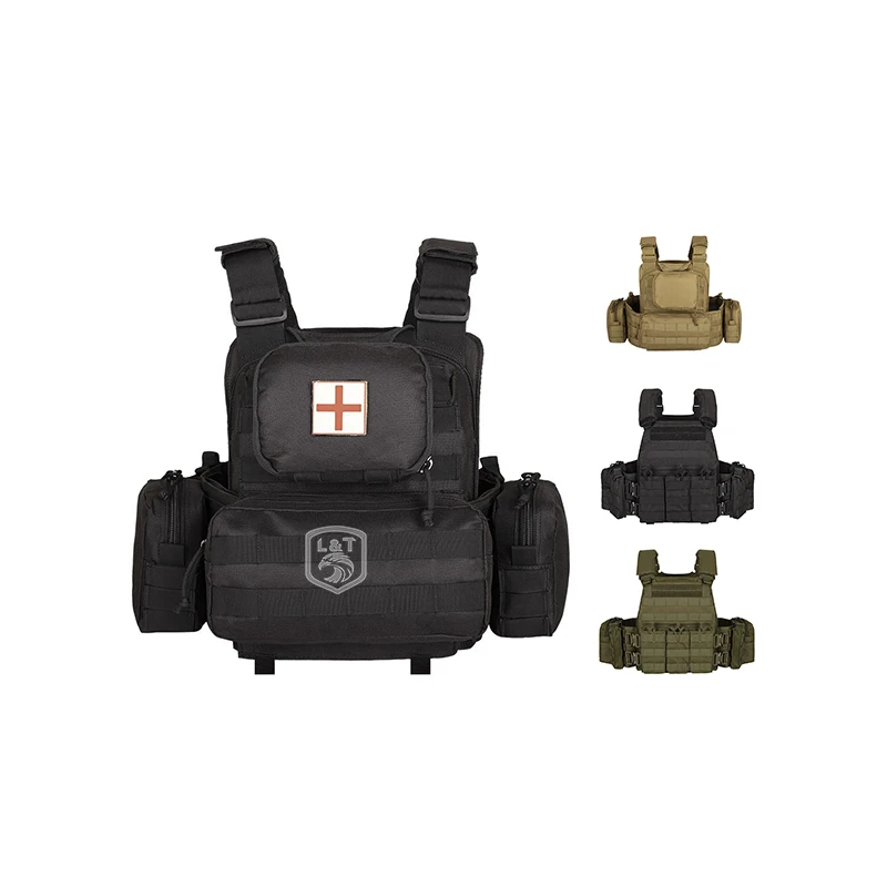 Wholesale Molle Modular Chest Gear Vest with Magazine Pouch Tactical Safety Vests