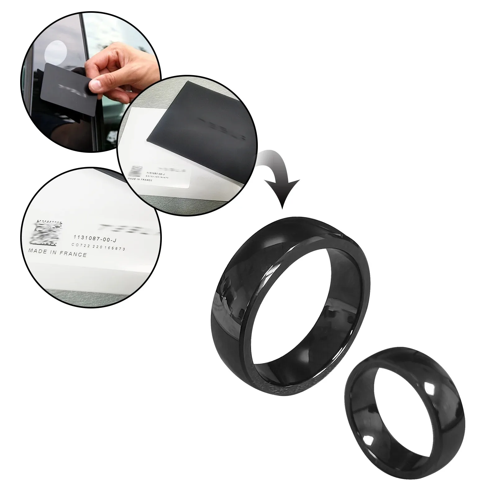 2024 New Arrivals NFC Accessories Door Unlocking And Starting NFC Ring For Tesla Model3/Y/S