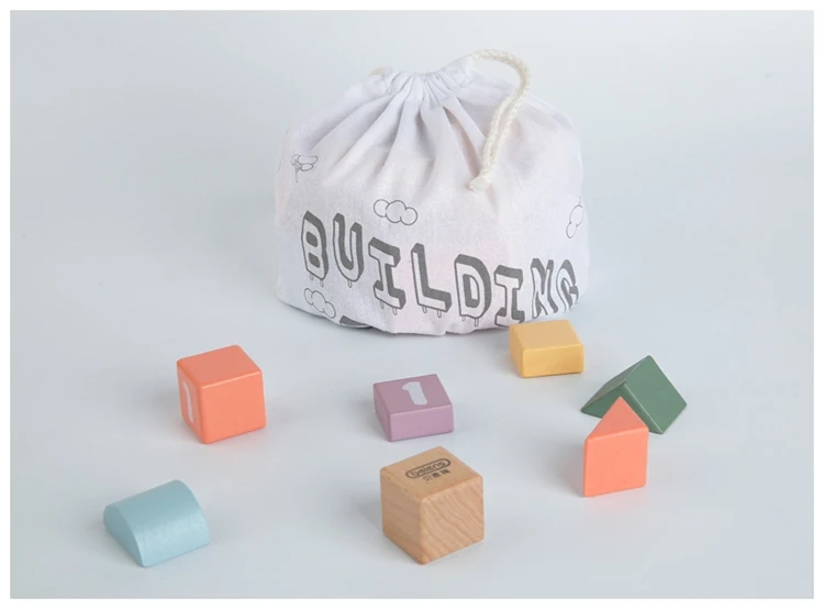 New Type Colorful Kids Wooden Bricks Educational Block Toys