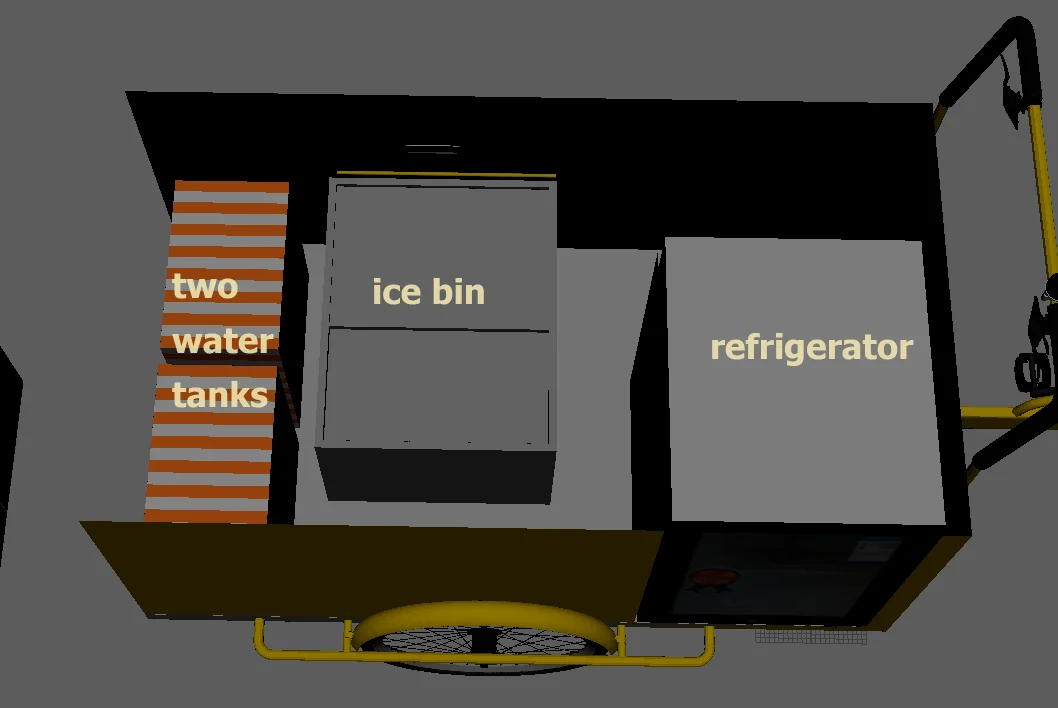 3 Wheeler Electric Tricycle Car Push Trailer Small Kiosk Hamburger Ape Motorcycle Generator Customized Mobile Restaurant Cooking