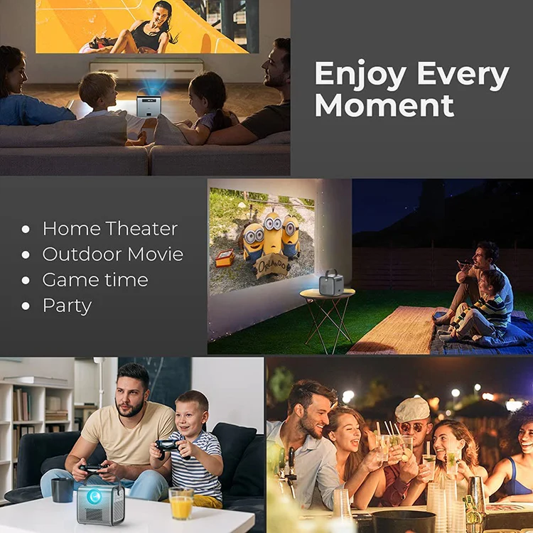  Проектор Sainyer S6 экран 4k портативный мобильный лазерный проектор светодиодный телефон домашний кинотеатр голограмма проекторы