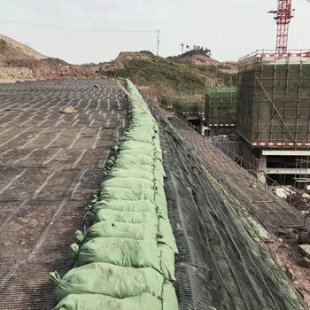Георешетка для земляных работ HDPE одноосная пластиковая георешетка/PP Двухосные георешетки