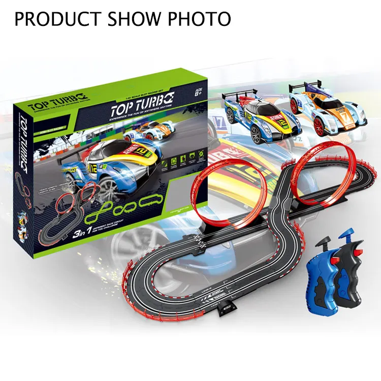 12 В электрические треки гоночный автомобиль с двумя рельсами гоночный игрушечный набор скоростная железная дорога игра для детей
