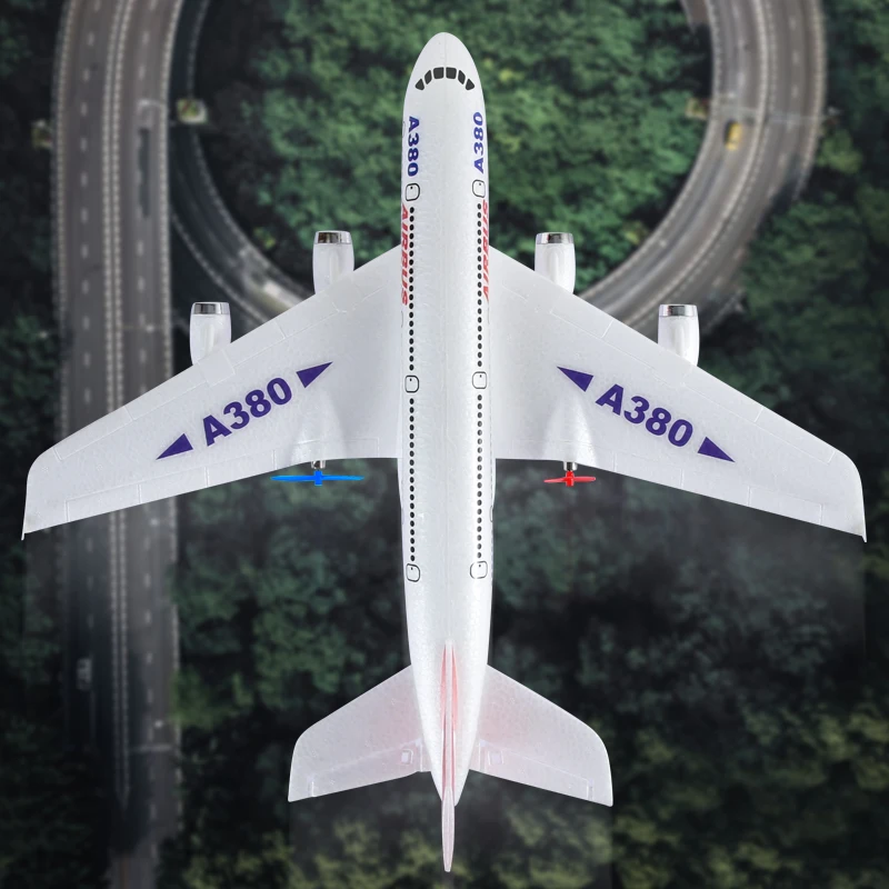 Модель самолета Airbus A380 747 2 5 радиоуправляемый самолет 4 г с неподвижным крылом 6 гироскоп детский радиосамолет