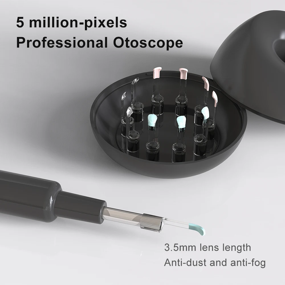 2021 New iborria Trending Electric Ear Wax Removal Kit WiFi Ear Otoscope Camera Portable Digital Otoscope