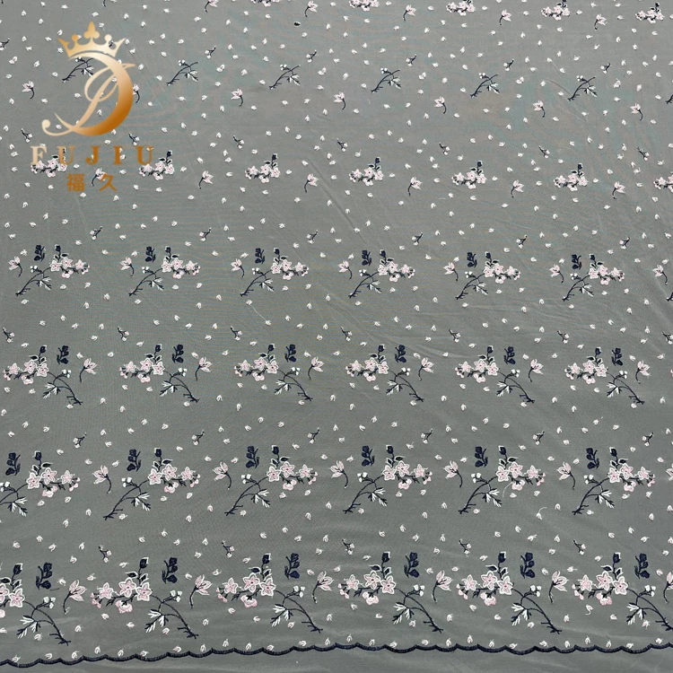 2022 new style textiles tulle fabric sewing embroidery fabric