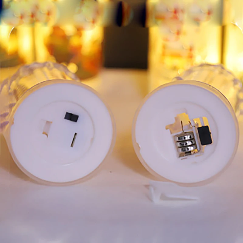 Ramadan LED Tea Light Candle Transparent Flameless Electronic Candle for Party Decorations for Ramadan Celebrations