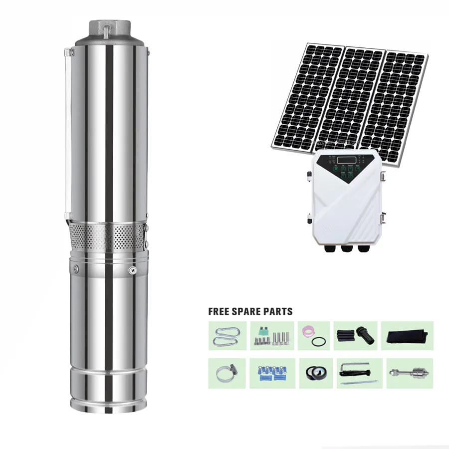 Longvolt высокоэффективный заводской 200 Вт 300 400 DC Солнечный погружной насос для