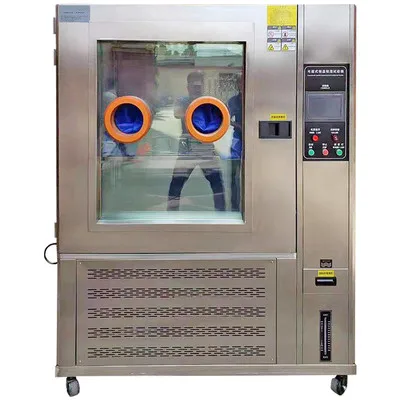 Temperature can be customized Programmable Temperature And Humidity Test Chamber Tester With Glove