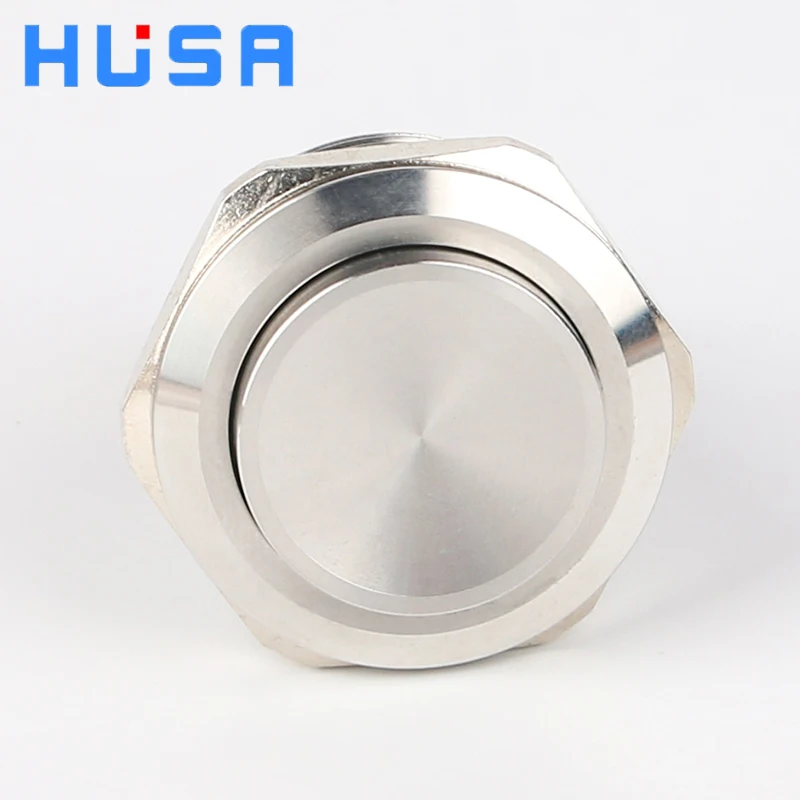 28mm Waterproof Metal Latching Push Button Switch 1NO1NC Sslf-locking Stainless Steel On Off Button Switches For Machine Control