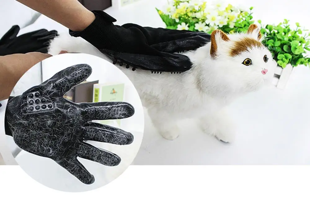 Upgraded pet hair removal finger cover pet beauty brush finger cover