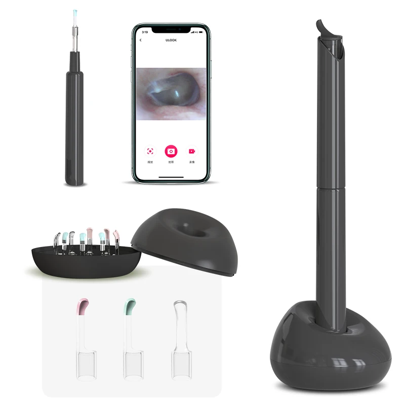 iborria br-018 Wifi Otoscope Smart Earpick 1080p Wireless Ear Cleaner Wax Removal