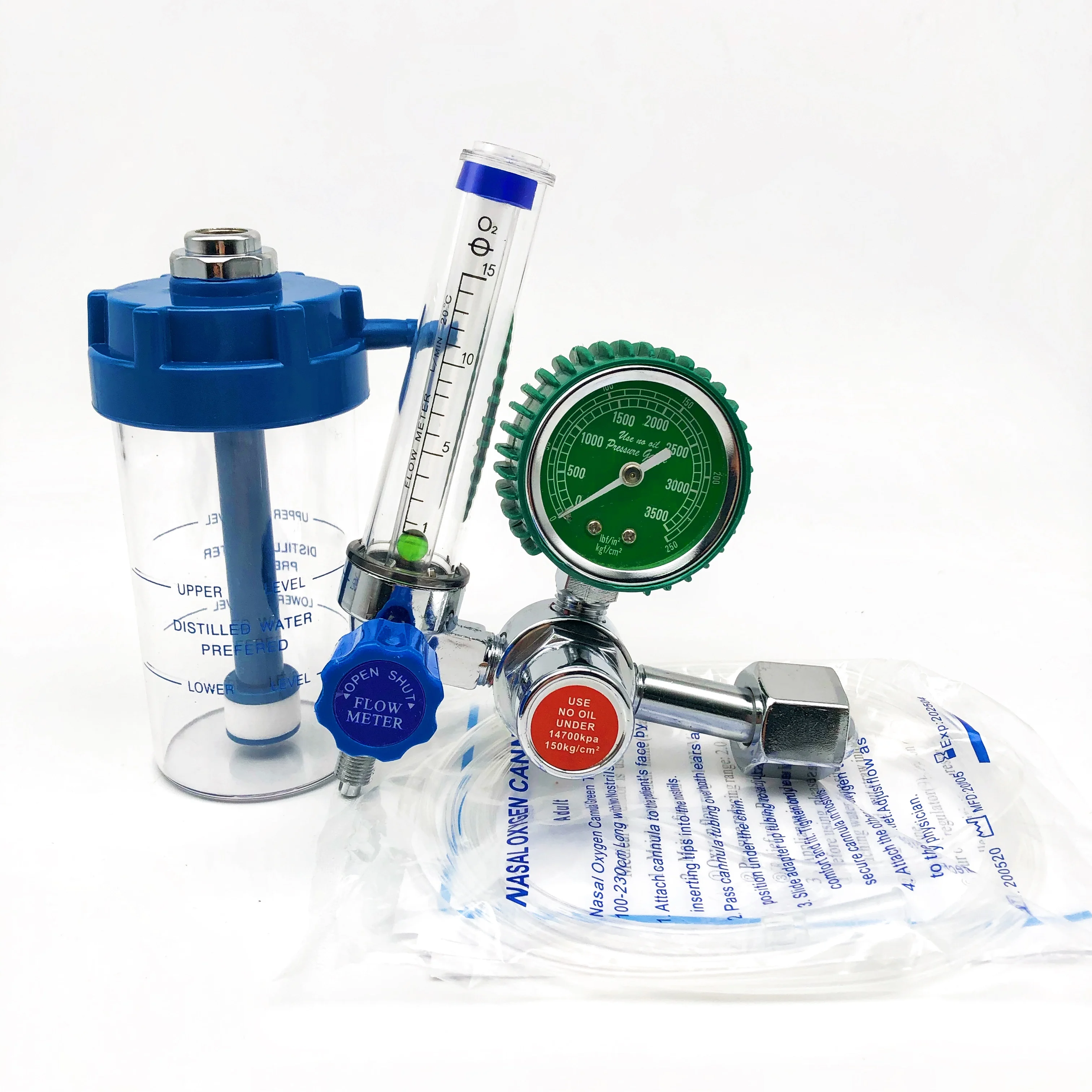 2021BINA Factory 12L 20L 50L High Pressure Diving Oxygen Gas Tank Oxygen Cylinder Regulator For Hospital