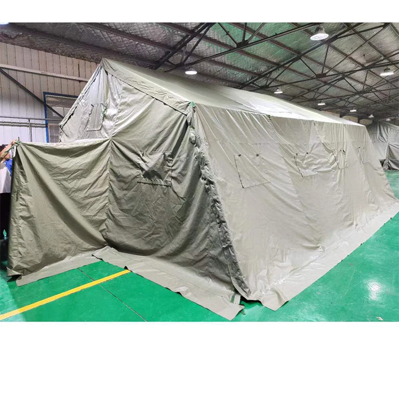 20-Person Canvas Camping Tent canvas folding camping trailer tents Durable and Spacious Shelter