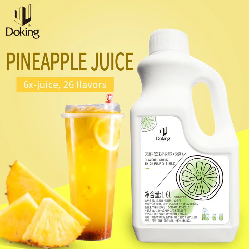 Bubble Tea Ingredietns Manufacture Concentrated Fruit Juice Syrup