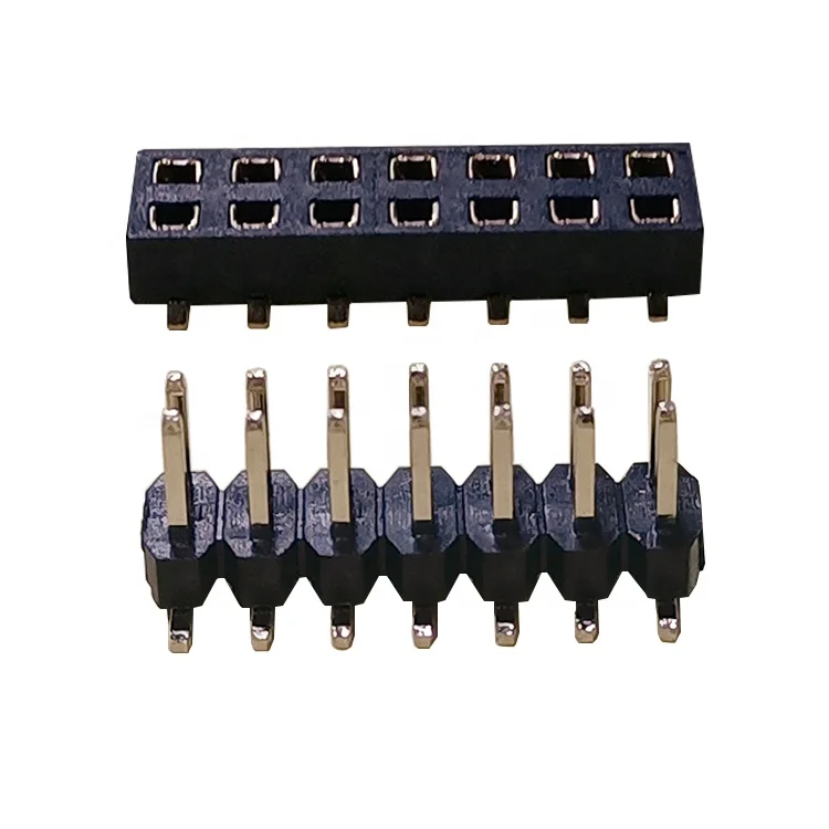 Customize header pin connector 2.0mm pitch H=2.0mm dual row rectangular pin header connector