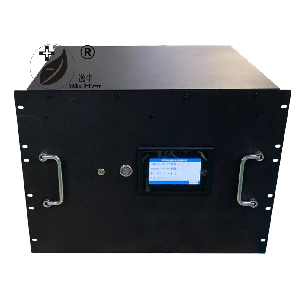 110V 40Ah Backup Battery Lithium Iron Phosphate LiFePO4 Energy Storage Pack With LCD