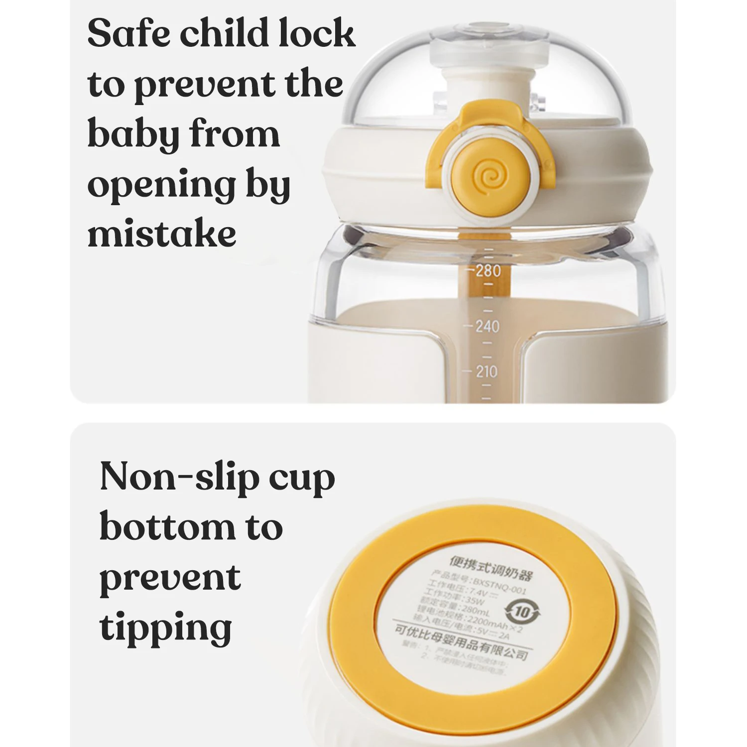 Kub USB Baby Bottle Warmer 7H Insulation Thermostat Travel 6 Times Feeding Bottle Heating Portable Milk Warmer