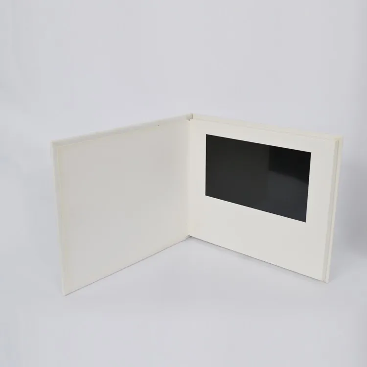 7 inch modern custom greeting card big lcd video gift brochure for brand marketing