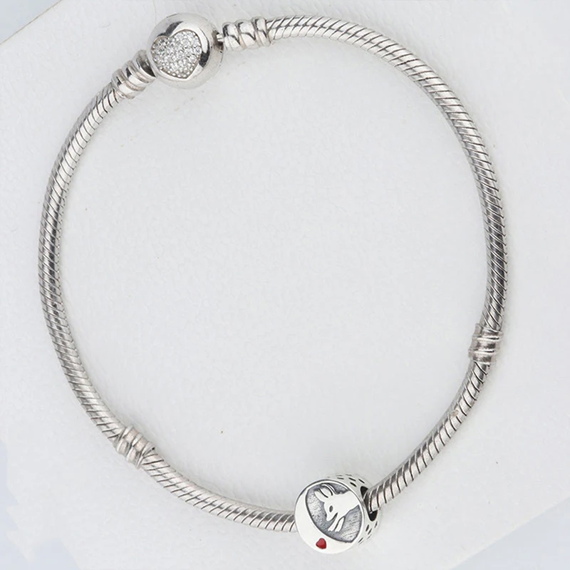 RINNTIN CB69 Bead Bracelets 925 Sterling Silver Beaded Bracelet